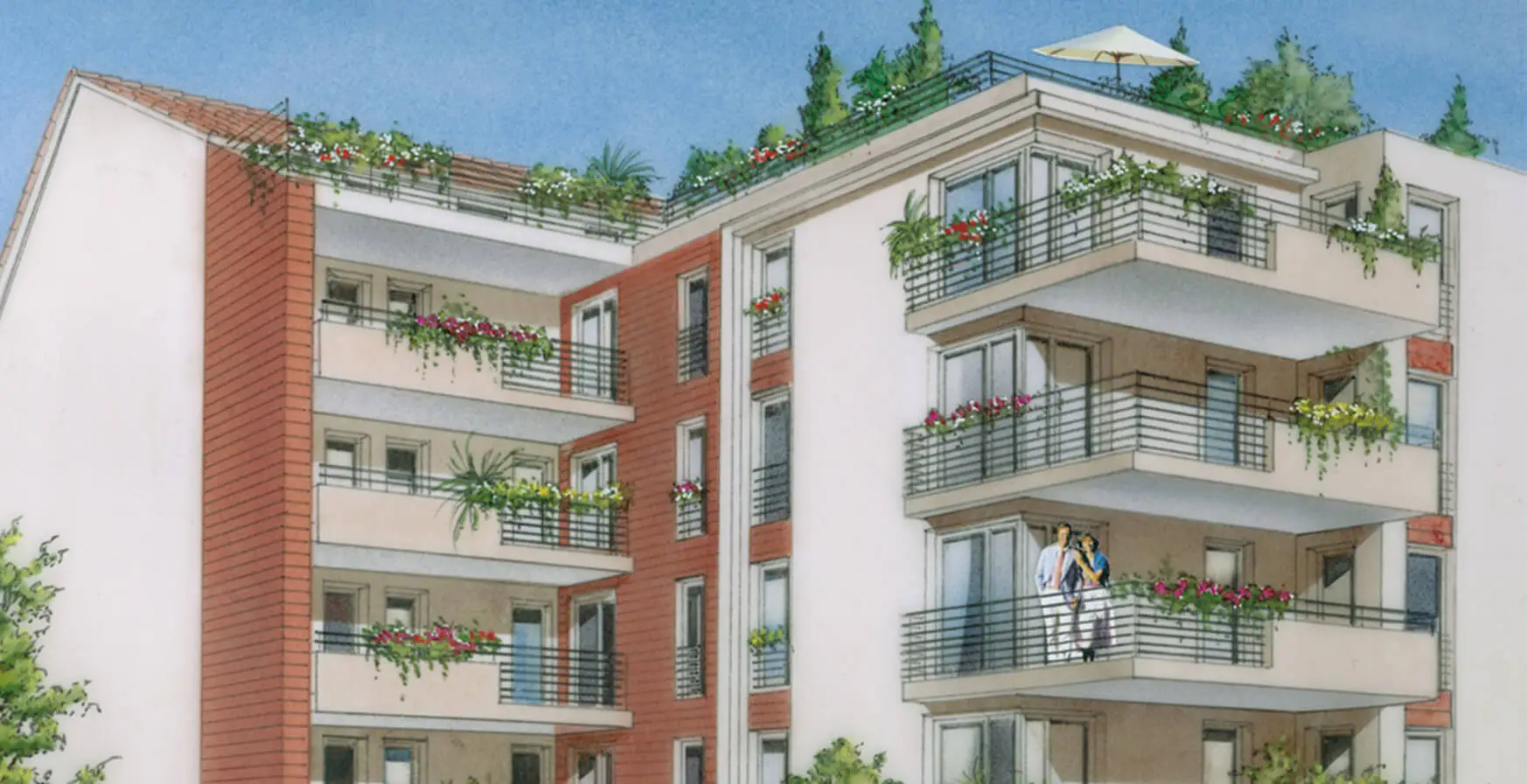 Vivre au rythme de Vénissieux : appartements via parc.