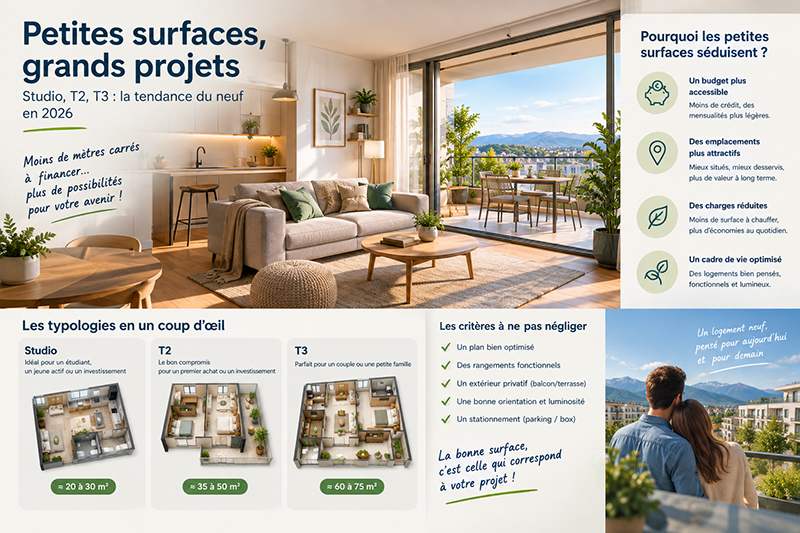 Immobilier neuf : pourquoi les appartements compacts séduisent de nouveau les acheteurs en 2026 ?