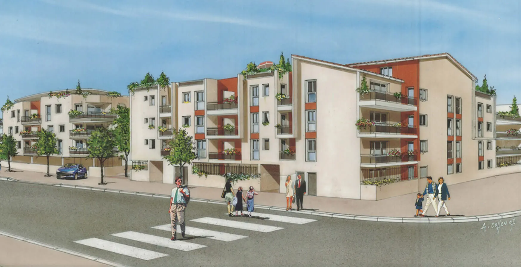 ppartements modernes en vente en centre-ville de Meyzieu (69300)